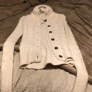 A&F hooded wool blend jacket